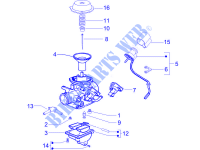 Composants de carburateur pour VESPA Granturismo L Potenziato de 2005