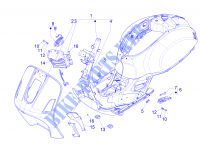 Châssis/coque pour VESPA GTS 4T E4 ABS de 2016