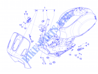 Châssis/coque pour VESPA GTS 4T ie Super E3 de 2013