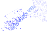 Groupe cylindre piston axe pour VESPA GTS 4T ie Super E3 de 2013