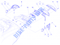 Eclairages arrière   Clignotants pour VESPA LT 4T 3V ie E3 de 2015