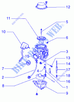 Carburateur pour PIAGGIO HEXAGON LX4 de 1998