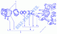 Cylinder piston wrist pin, assy pour GILERA Runner 125 FX 2T de 2001