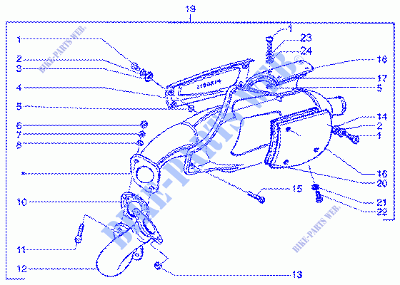 Catalytic silencer pour GILERA Runner 125 FX 2T de 1998