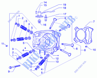 Cylinder head valves pour GILERA Runner 125 VX 4T de 2003