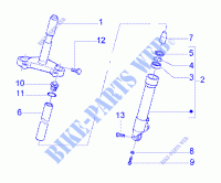 Mvp front fork component parts pour GILERA Runner 180 FXR 2T de 2000