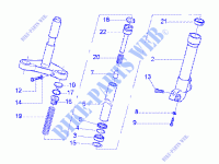 Showa front fork component parts pour GILERA Runner 180 FXR 2T de 2000
