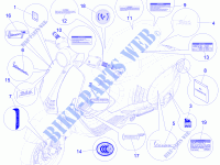 Monogrammes   Decorations pour VESPA 946 150 4T 3V ABS de 2014