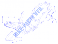 Logement roue   Garde boue pour PIAGGIO Fly 4T/3V ie E3 LEM de 2013