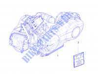 Moteur complet pour PIAGGIO Liberty 4T 3V ie E3 de 2014