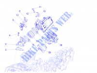 Corps papillon   Injecteur   Raccord d admission pour PIAGGIO Liberty 4T 3V ie E3 de 2013