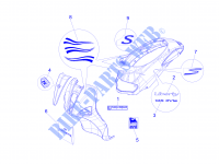 Monogrammes   Decorations pour PIAGGIO Liberty 4T 3V ie E3 de 2014