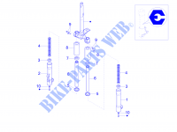 Composants de la fourche (Escorts) pour PIAGGIO Liberty 4T PTT (B-NL) de 2015