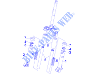 Composants de la fourche (Escorts) pour PIAGGIO Liberty 4T PTT (D) de 2014