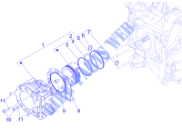 Groupe cylindre piston axe pour PIAGGIO MP3 LT BUSINESS - SPORT ABS de 2015