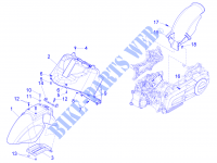 Logement roue   Garde boue pour PIAGGIO X10 4T 4V I.E. E3 de 2013