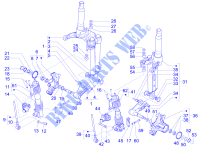 Composants de la fourche (Mingxing) pour GILERA Fuoco 4T-4V ie E3 LT de 2014