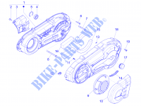 Couvercle carter   Refoidissement carter pour GILERA Fuoco 4T-4V ie E3 LT de 2013