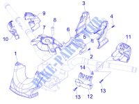 Couvertures guidon pour GILERA Fuoco 4T-4V ie E3 LT de 2014