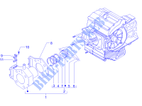 Groupe cylindre piston axe pour GILERA Fuoco 4T-4V ie E3 LT de 2014