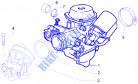Carburateur complet   Raccord d'admission pour GILERA Runner ST 4T E3 de 2014