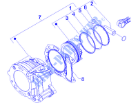 Groupe cylindre piston axe pour GILERA Runner VX 4T -SC- E3 de 2006